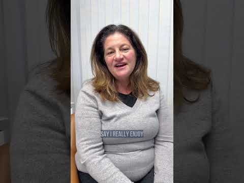 Happy patient sharing smile transformation results at Innova Smiles dental office in Marlborough MA