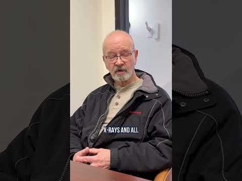 Patient Gary Crossman discussing advanced dental technology at Innova Smiles Marlborough MA