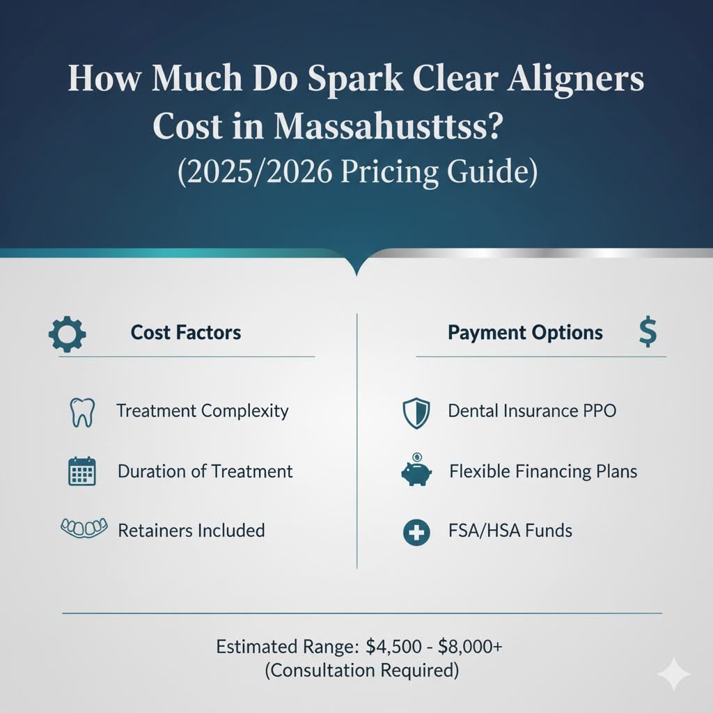 How Much Do Spark Clear Aligners Cost in Massachusetts? (2025/2026 Pricing Guide)