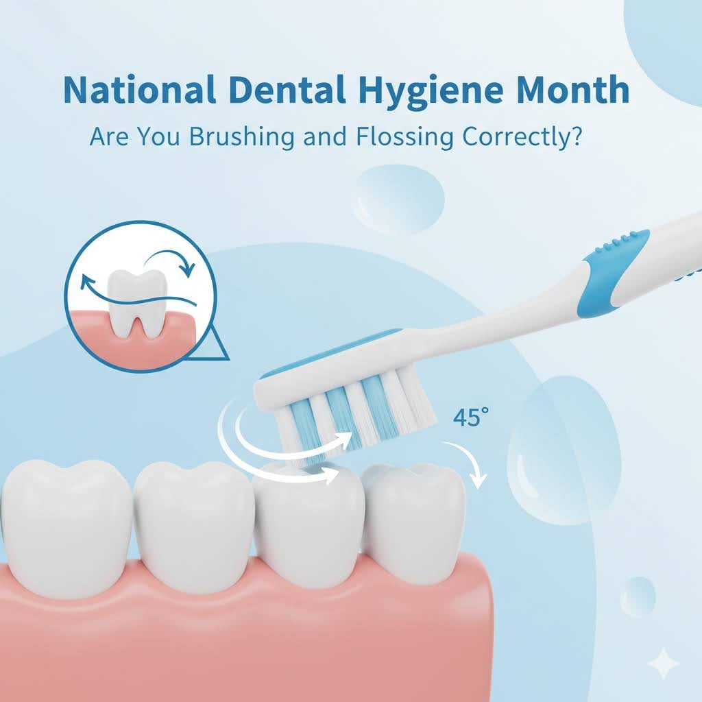 National Dental Hygiene Month: Are You Brushing and Flossing Correctly?