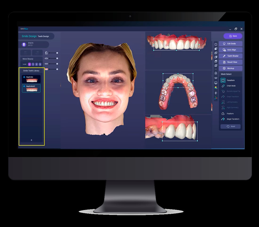 5D Smile software interface background