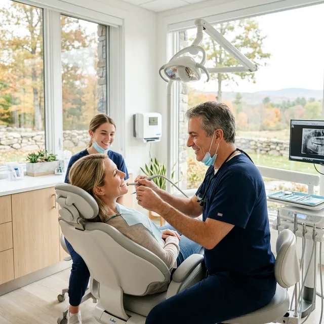 Person pressing a hand to their cheek over a sore, swollen area of the jaw, illustrating the discomfort of a gum boil or dental abscess.