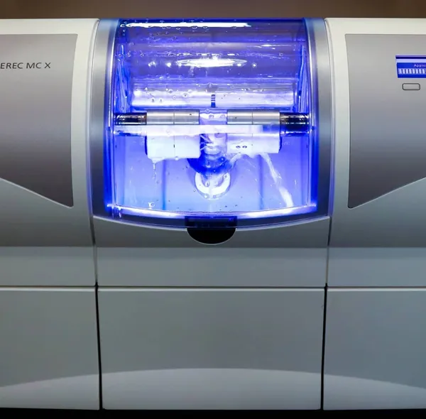 CEREC same-day crown milling unit at Innova Smiles in Marlborough, MA