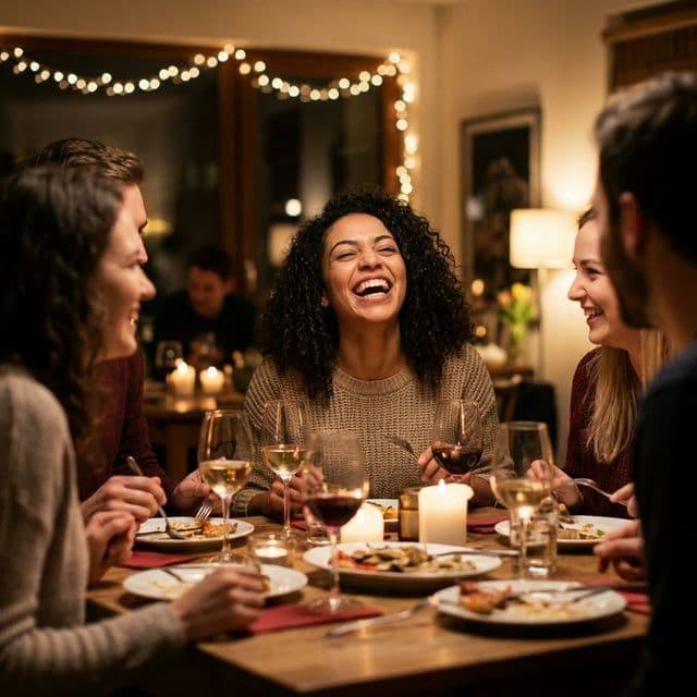 Friends laughing confidently after broken tooth repair at Innova Smiles in Marlborough, MA