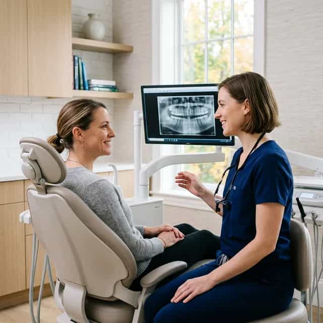 Comfortable tooth extraction treatment room with CBCT 3D imaging at Innova Smiles in Marlborough, MA