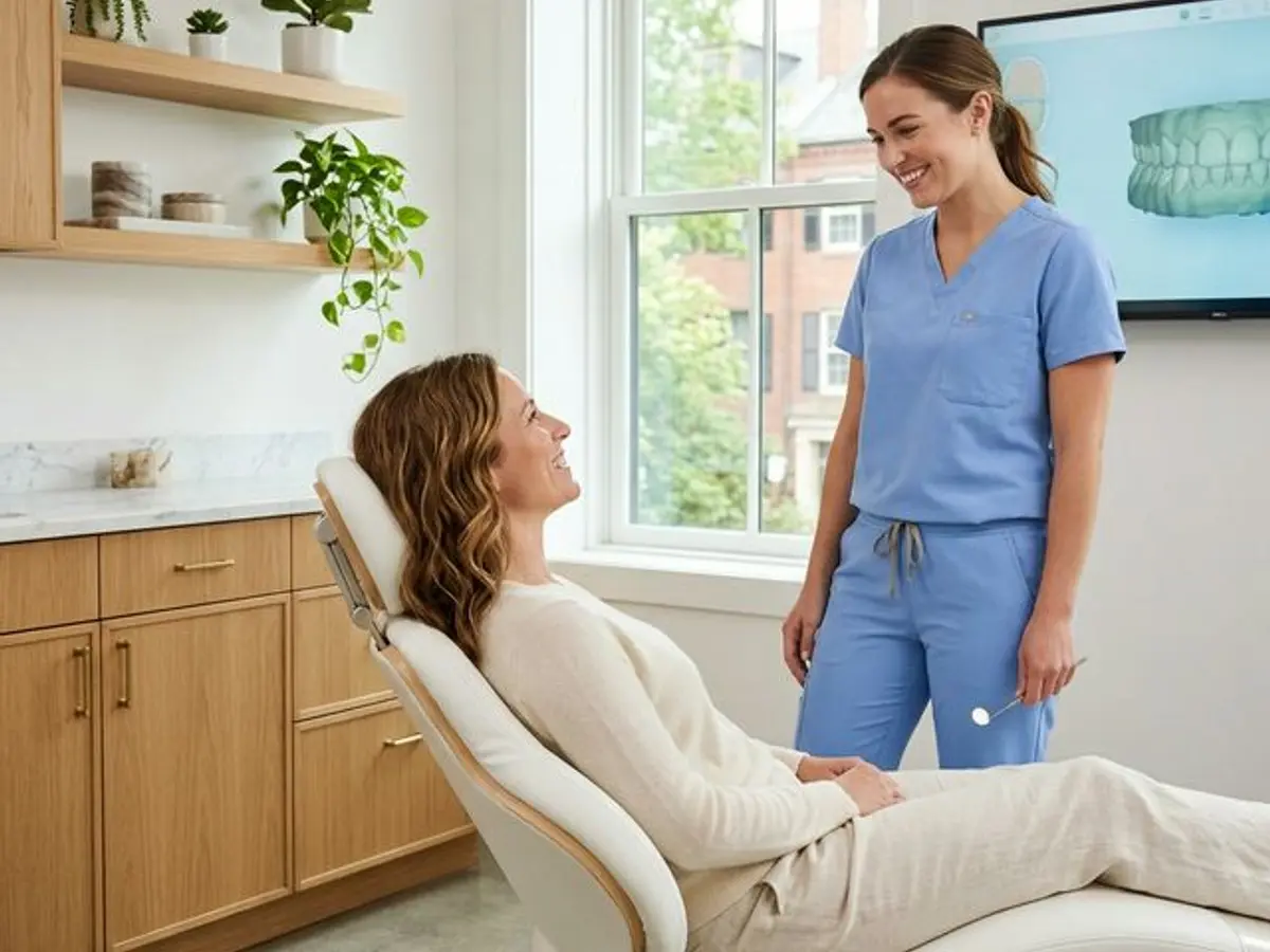 Professional dental cleaning to maintain gum health at Innova Smiles